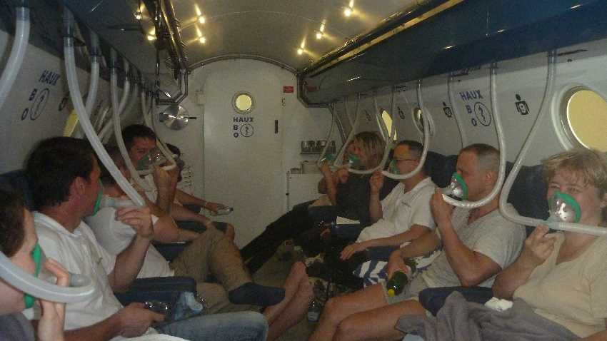 Szárazmerülés hiperbár kamrában