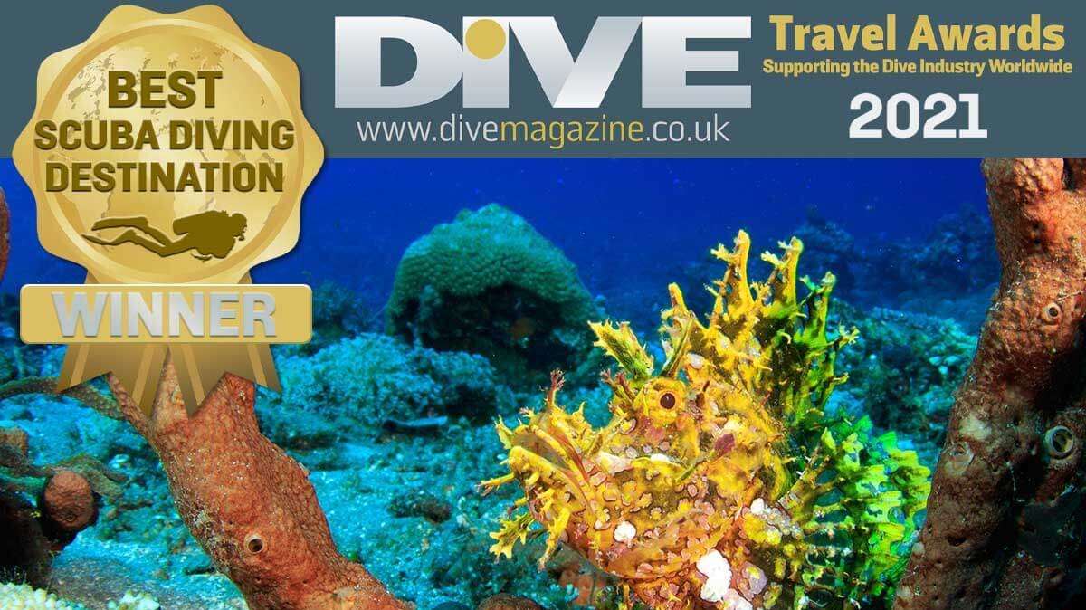 A DIVE Travel Awards tíz legjobb búvárcélpontja 2021-ben