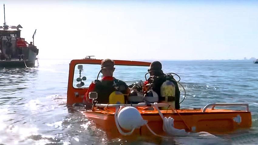 Víz alatti autózás rekord