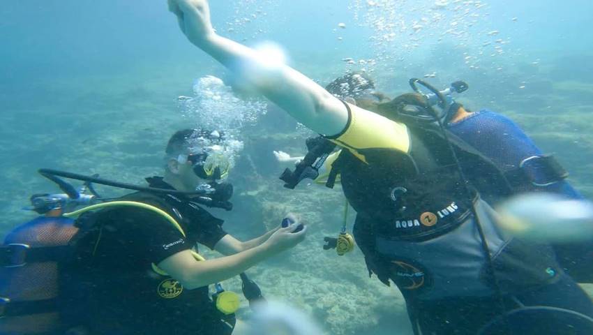 Lánykérés búvárkodás közben