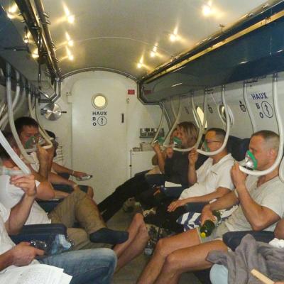 Szárazmerülés hiperbár kamrában